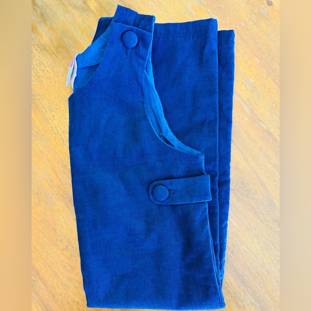 NWOT. Stitchy Fish Ezra Corduroy Longall in Navy. Size 4T.